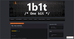 Desktop Screenshot of 1b1t.wordpress.com