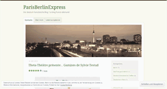 Desktop Screenshot of parisberlinexpress.wordpress.com