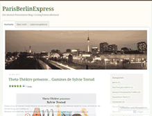 Tablet Screenshot of parisberlinexpress.wordpress.com