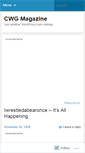 Mobile Screenshot of cwgmagazine.wordpress.com