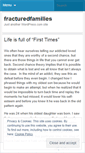 Mobile Screenshot of fracturedfamilies.wordpress.com