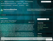 Tablet Screenshot of fracturedfamilies.wordpress.com