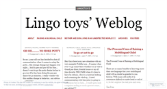 Desktop Screenshot of lingotoys.wordpress.com