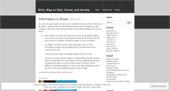 Desktop Screenshot of brca2blog.wordpress.com