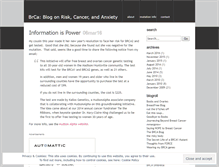 Tablet Screenshot of brca2blog.wordpress.com