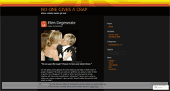Desktop Screenshot of noonegivesacrap.wordpress.com