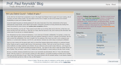 Desktop Screenshot of profpaulreynolds.wordpress.com