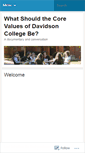 Mobile Screenshot of davidsonvalues.wordpress.com