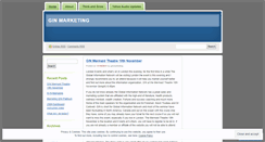 Desktop Screenshot of ginmarketing.wordpress.com