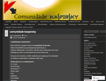Tablet Screenshot of comunidadekaspersky.wordpress.com