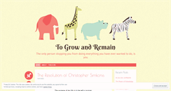 Desktop Screenshot of growandremain.wordpress.com