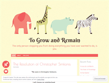Tablet Screenshot of growandremain.wordpress.com