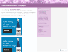 Tablet Screenshot of celinegateaux.wordpress.com