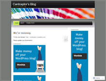 Tablet Screenshot of cardcaptor.wordpress.com