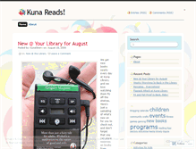 Tablet Screenshot of kunareads.wordpress.com