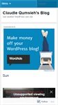 Mobile Screenshot of claudiequmsieh.wordpress.com