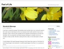 Tablet Screenshot of feeloflife.wordpress.com