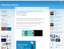 Tablet Screenshot of classesdevalencia.wordpress.com