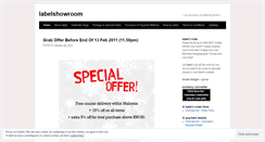 Desktop Screenshot of labelshowroom.wordpress.com