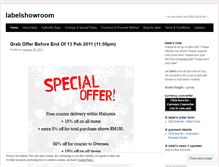 Tablet Screenshot of labelshowroom.wordpress.com