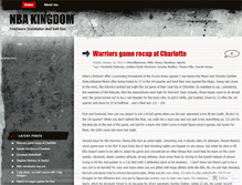 Tablet Screenshot of nbakingdom.wordpress.com