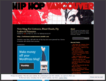 Tablet Screenshot of hiphopvancouver.wordpress.com