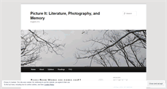 Desktop Screenshot of memoryphotographyliterature.wordpress.com