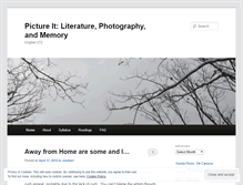 Tablet Screenshot of memoryphotographyliterature.wordpress.com