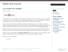 Tablet Screenshot of dublinartscouncil.wordpress.com