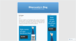 Desktop Screenshot of bikerscotty.wordpress.com