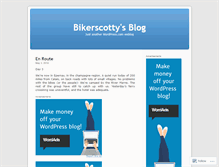 Tablet Screenshot of bikerscotty.wordpress.com