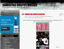 Tablet Screenshot of camisetasmusica.wordpress.com