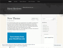 Tablet Screenshot of djentreviews.wordpress.com