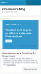 Mobile Screenshot of ethronson.wordpress.com
