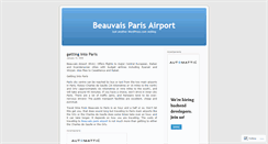 Desktop Screenshot of beauvaisparisairport.wordpress.com
