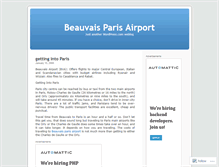 Tablet Screenshot of beauvaisparisairport.wordpress.com