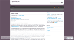 Desktop Screenshot of jacobbelcher.wordpress.com