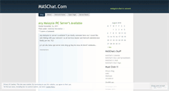 Desktop Screenshot of maschat.wordpress.com