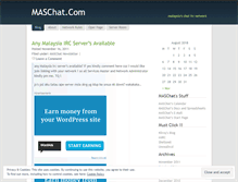 Tablet Screenshot of maschat.wordpress.com