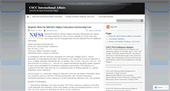 Desktop Screenshot of csccinternationalaffairs.wordpress.com