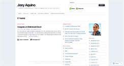 Desktop Screenshot of joeyaquino.wordpress.com
