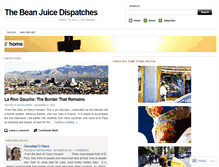 Tablet Screenshot of beanjuicedispatches.wordpress.com