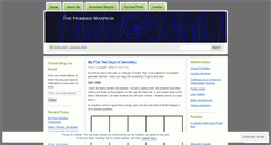 Desktop Screenshot of numberwarrior.wordpress.com
