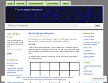 Tablet Screenshot of numberwarrior.wordpress.com