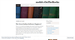 Desktop Screenshot of mohitontherocks.wordpress.com