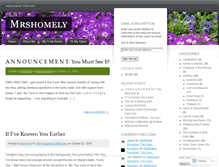 Tablet Screenshot of mrshomely.wordpress.com