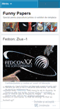 Mobile Screenshot of funnypapers.wordpress.com