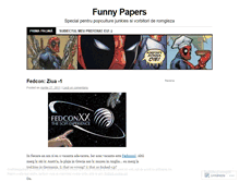 Tablet Screenshot of funnypapers.wordpress.com