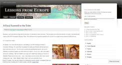 Desktop Screenshot of lessonsfromeurope.wordpress.com