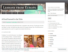 Tablet Screenshot of lessonsfromeurope.wordpress.com